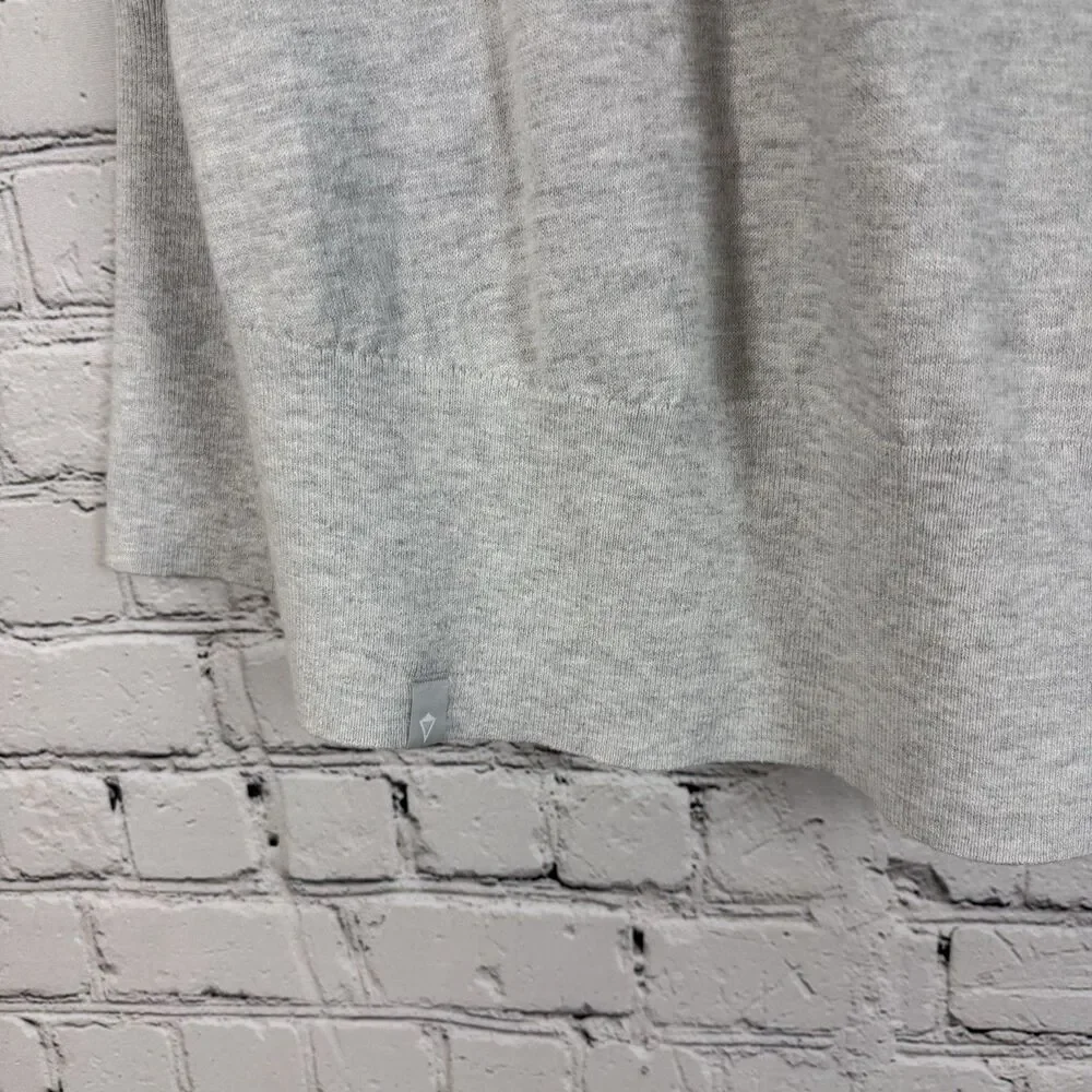 Ivivva Lululemon Moment To Pause Wrap Knit Cardigan Sweater Gray Girls 14 NWT